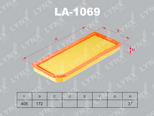 Воздушный фильтр LYNX LA1069