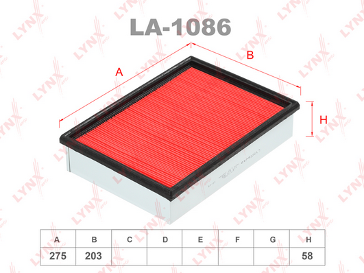 Воздушный фильтр LYNX LA1086