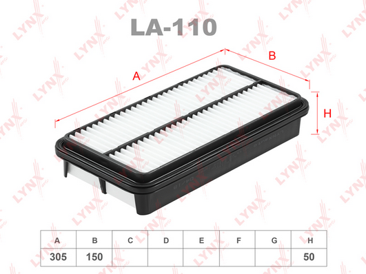 Воздушный фильтр LYNX LA110