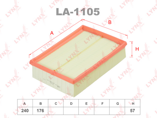 Воздушный фильтр LYNX LA1105