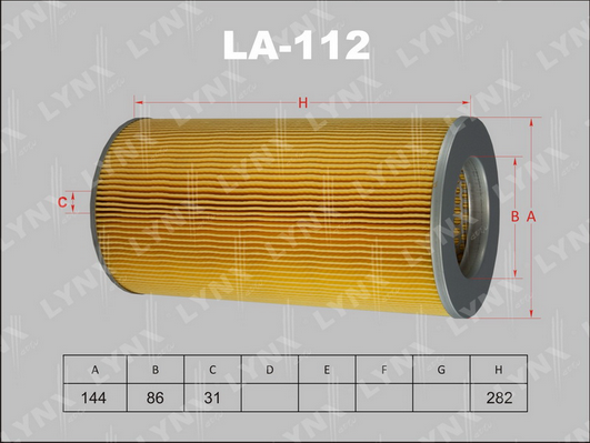 Воздушный фильтр LYNX LA112