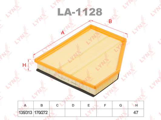 Воздушный фильтр LYNX LA1128