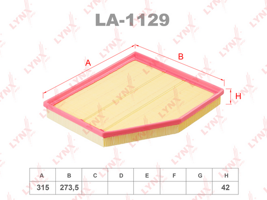 Воздушный фильтр LYNX LA1129