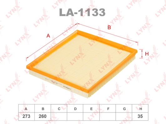 Воздушный фильтр LYNX LA1133