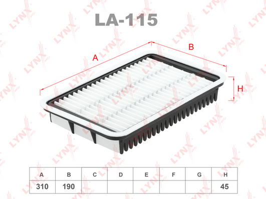 Воздушный фильтр LYNX LA115