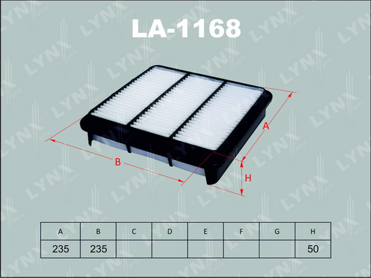 Воздушный фильтр LYNX LA1168