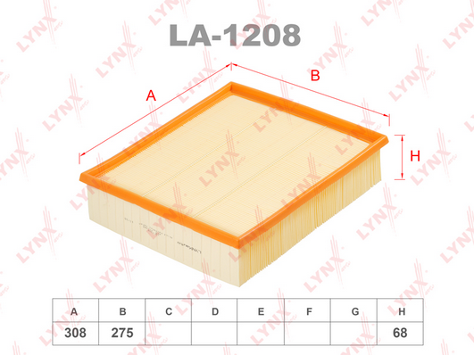 Воздушный фильтр LYNX LA1208