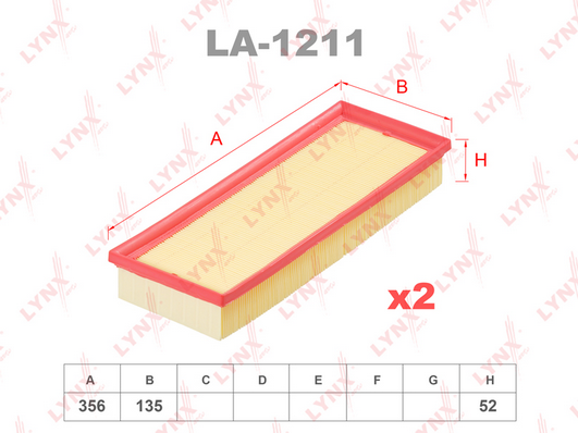 Воздушный фильтр LYNX LA1211