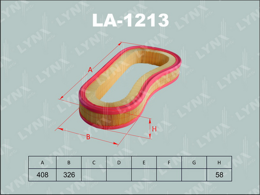 Воздушный фильтр LYNX LA1213