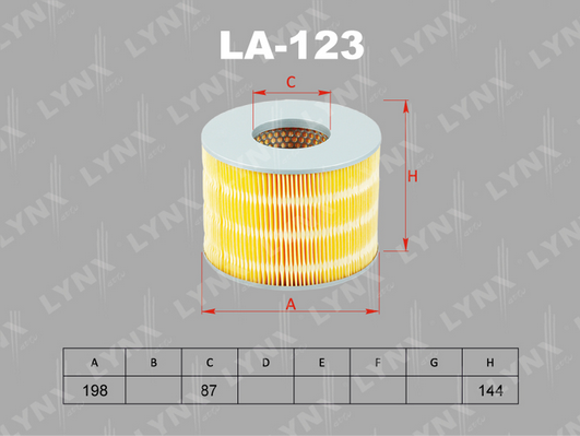 Воздушный фильтр LYNX LA123