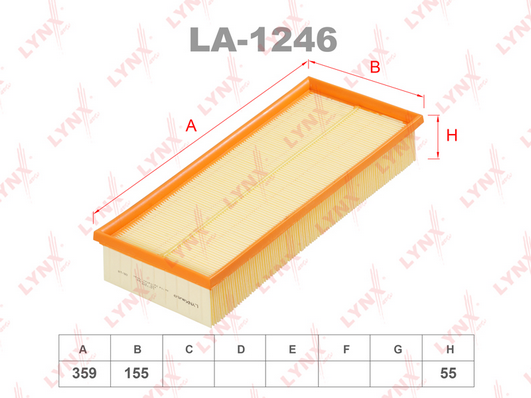 Воздушный фильтр LYNX LA1246