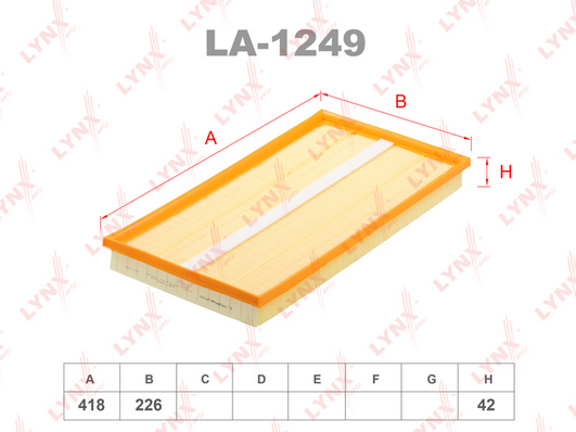 Воздушный фильтр LYNX LA1249