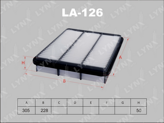 Воздушный фильтр LYNX LA126