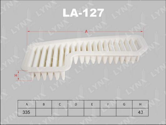 Воздушный фильтр LYNX LA127