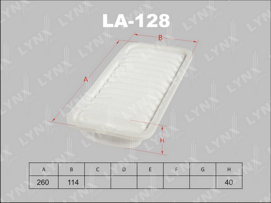 Воздушный фильтр LYNX LA128