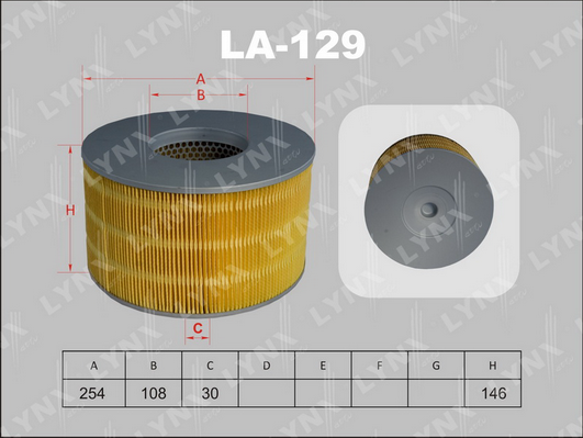Воздушный фильтр LYNX LA129
