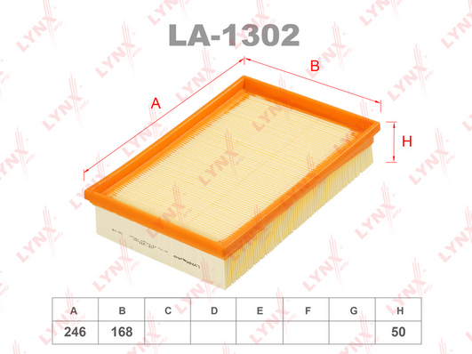 Воздушный фильтр LYNX LA1302