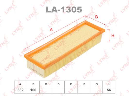 Воздушный фильтр LYNX LA1305