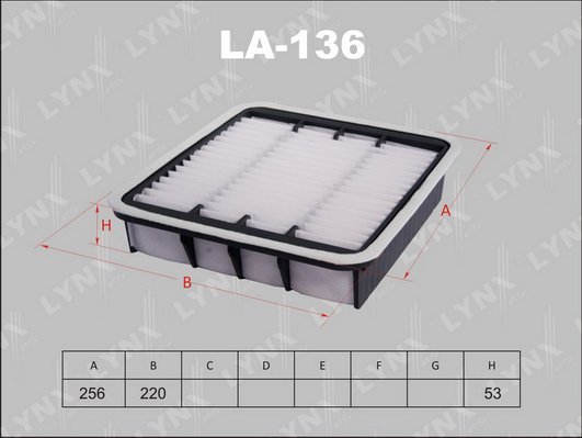 Воздушный фильтр LYNX LA136