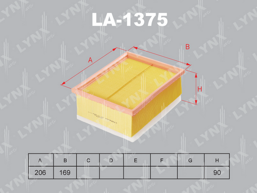 Воздушный фильтр LYNX LA1375