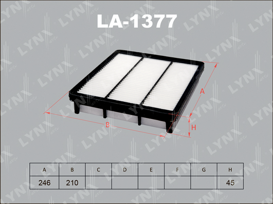 Воздушный фильтр LYNX LA1377