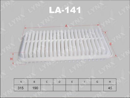 Воздушный фильтр LYNX LA141