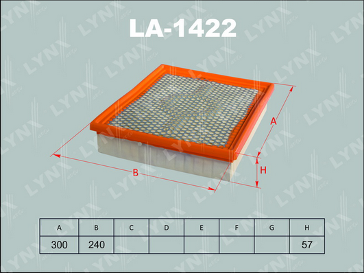 Воздушный фильтр LYNX LA1422