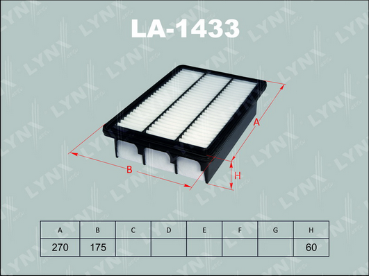 Воздушный фильтр LYNX LA1433