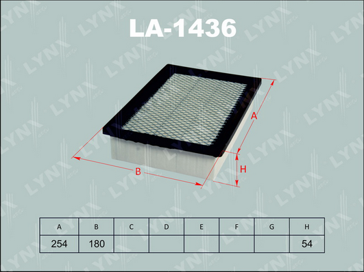Воздушный фильтр LYNX LA1436