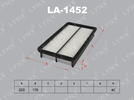 Воздушный фильтр LYNX LA1452