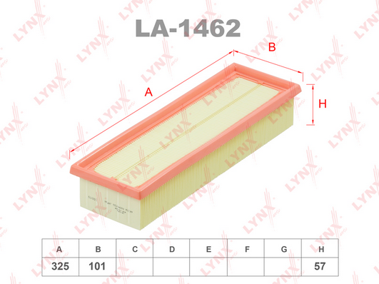 Воздушный фильтр LYNX LA1462