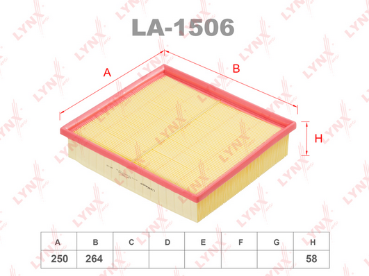 Воздушный фильтр LYNX LA1506