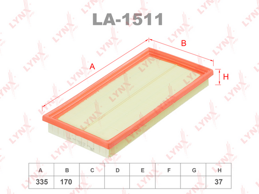 Воздушный фильтр LYNX LA1511