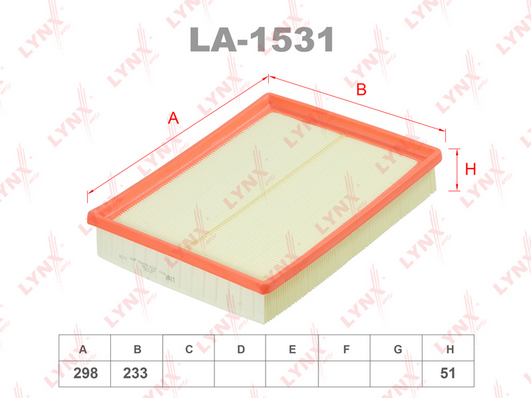 Воздушный фильтр LYNX LA1531