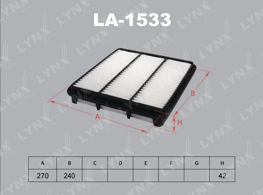 Воздушный фильтр LYNX LA1533