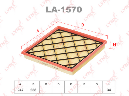Воздушный фильтр LYNX LA1570