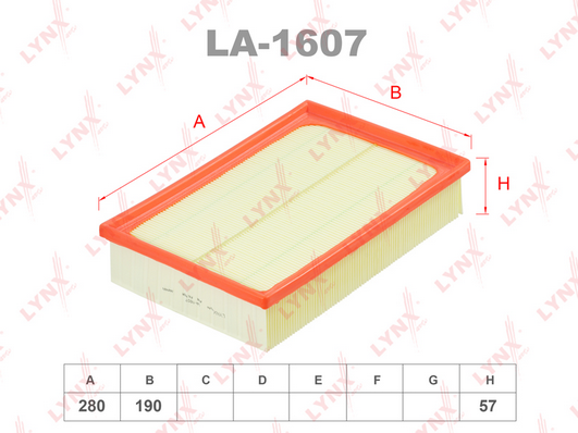 Воздушный фильтр LYNX LA1607