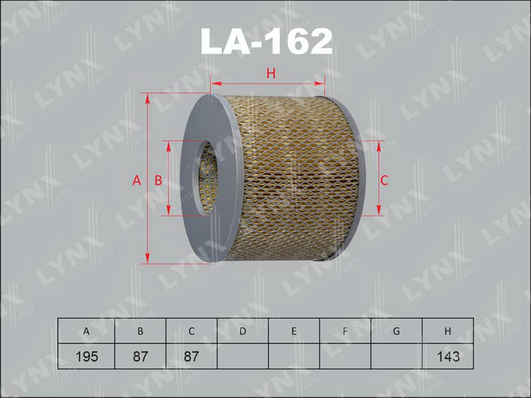 Воздушный фильтр LYNX LA162