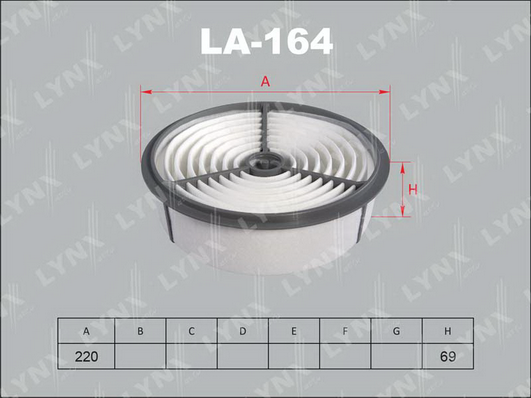 Воздушный фильтр LYNX LA164