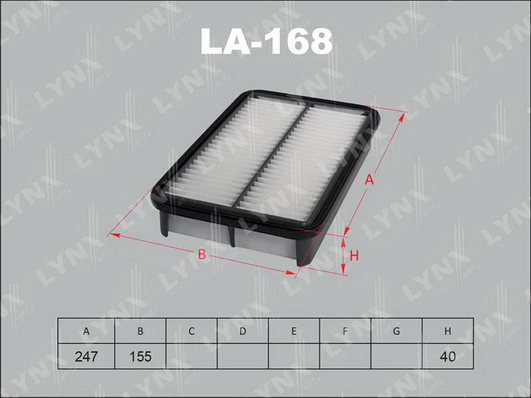 Воздушный фильтр LYNX LA168