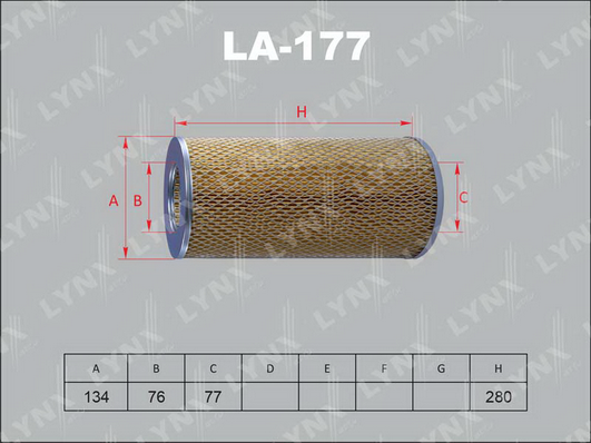 Воздушный фильтр LYNX LA177