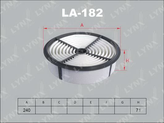 Воздушный фильтр LYNX LA182