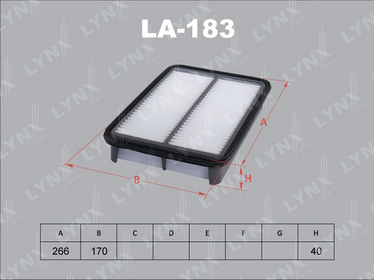Воздушный фильтр LYNX LA183