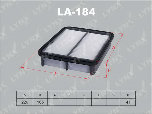 Воздушный фильтр LYNX LA184