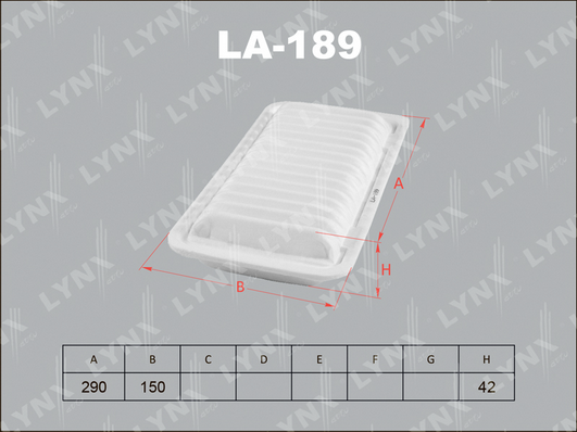 Воздушный фильтр LYNX LA189