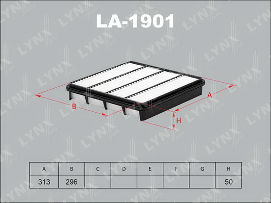 Воздушный фильтр LYNX LA1901