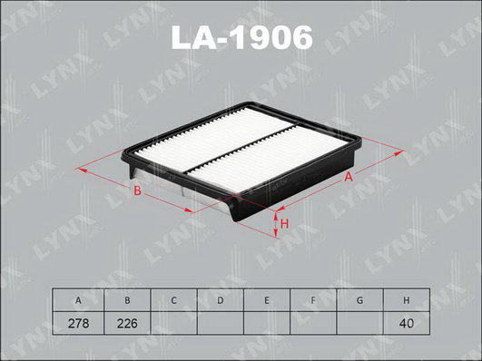 Воздушный фильтр LYNX LA1906