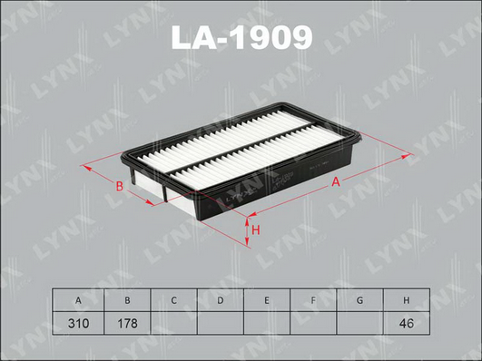 Воздушный фильтр LYNX LA1909