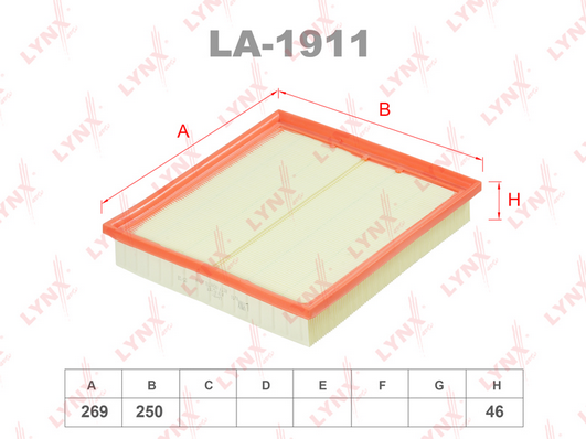 Воздушный фильтр LYNX LA1911