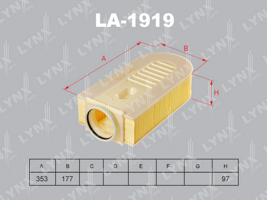 Воздушный фильтр LYNX LA1919